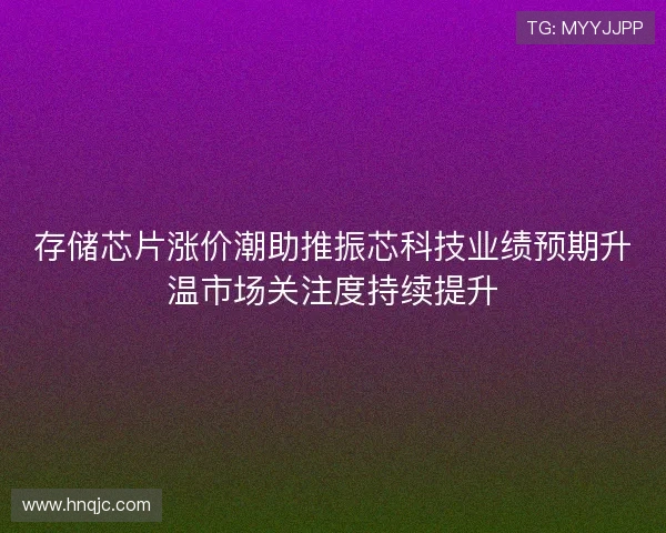 存储芯片涨价潮助推振芯科技业绩预期升温市场关注度持续提升